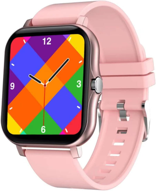 Ultimate Smart Fitness Tracker for iOS & Android - IP68 Waterproof, Heart Rate & Blood Oxygen Monitoring, 8 Sports Modes, 1.69" Display in Chic Rose Gold!